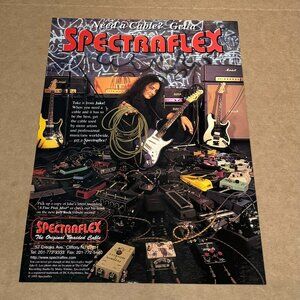 Jake E Lee - Sprectraflex Cables - 1996 Print Advertisement